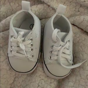 White baby sneakers